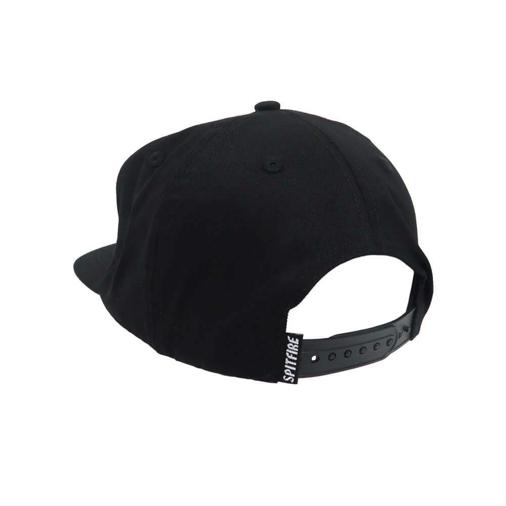 SPITFIRE CAP スピットファイヤー キャップ FLAME SCRIPT SNAPBACK BLACK スケートボード スケボー 2