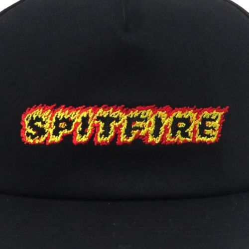 SPITFIRE CAP スピットファイヤー キャップ FLAME SCRIPT SNAPBACK BLACK スケートボード スケボー 4