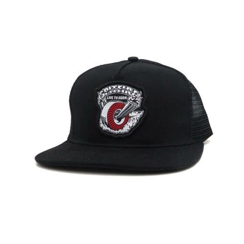 SPITFIRE MESHCAP スピットファイヤー メッシュキャップ BURNOUT TRUCKER SNAPBACK BLACK/WHITE/RED スケートボード スケボー 