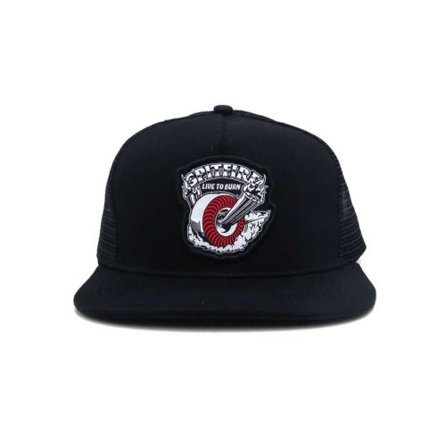 SPITFIRE MESHCAP スピットファイヤー メッシュキャップ BURNOUT TRUCKER SNAPBACK BLACK/WHITE/RED スケートボード スケボー 1