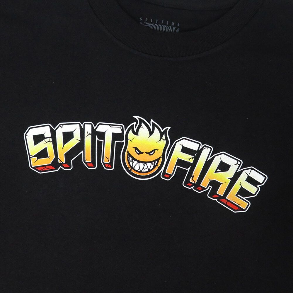 SPITFIRE T-SHIRT スピットファイヤー Tシャツ HEATWAVE BLACK スケートボード スケボー 1