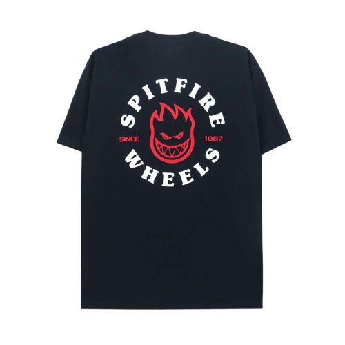 SPITFIRE T-SHIRT スピットファイヤー Tシャツ LIVE TO BURN CLASSIC NAVY スケートボード スケボー 