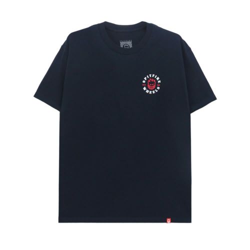SPITFIRE T-SHIRT スピットファイヤー Tシャツ LIVE TO BURN CLASSIC NAVY スケートボード スケボー 1