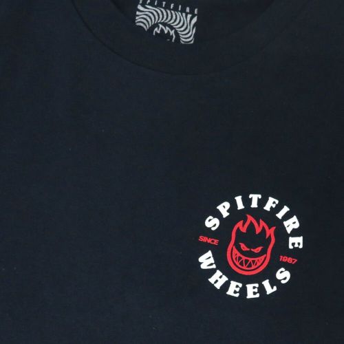 SPITFIRE T-SHIRT スピットファイヤー Tシャツ LIVE TO BURN CLASSIC NAVY スケートボード スケボー 2