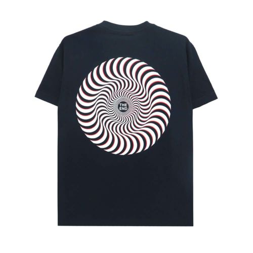 SPITFIRE T-SHIRT スピットファイヤー Tシャツ CLASSIC SWIRL OVERLAY NAVY/WHITE スケートボード スケボー 