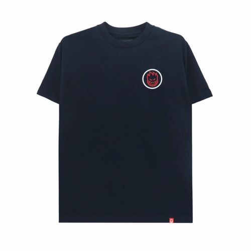 SPITFIRE T-SHIRT スピットファイヤー Tシャツ CLASSIC SWIRL OVERLAY NAVY/WHITE スケートボード スケボー 1