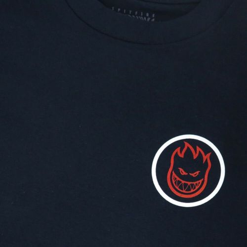 SPITFIRE T-SHIRT スピットファイヤー Tシャツ CLASSIC SWIRL OVERLAY NAVY/WHITE スケートボード スケボー 2