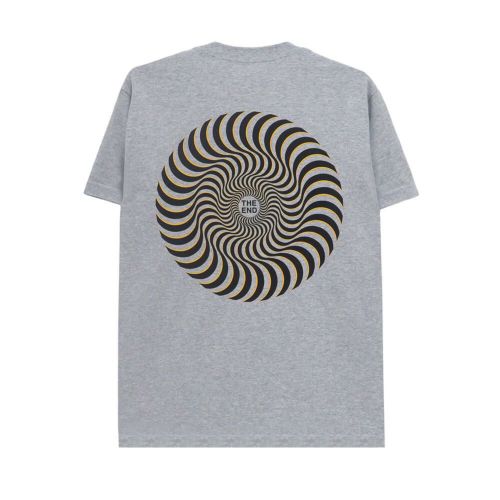 SPITFIRE T-SHIRT スピットファイヤー Tシャツ CLASSIC SWIRL OVERLAY GREY/BLACK スケートボード スケボー 