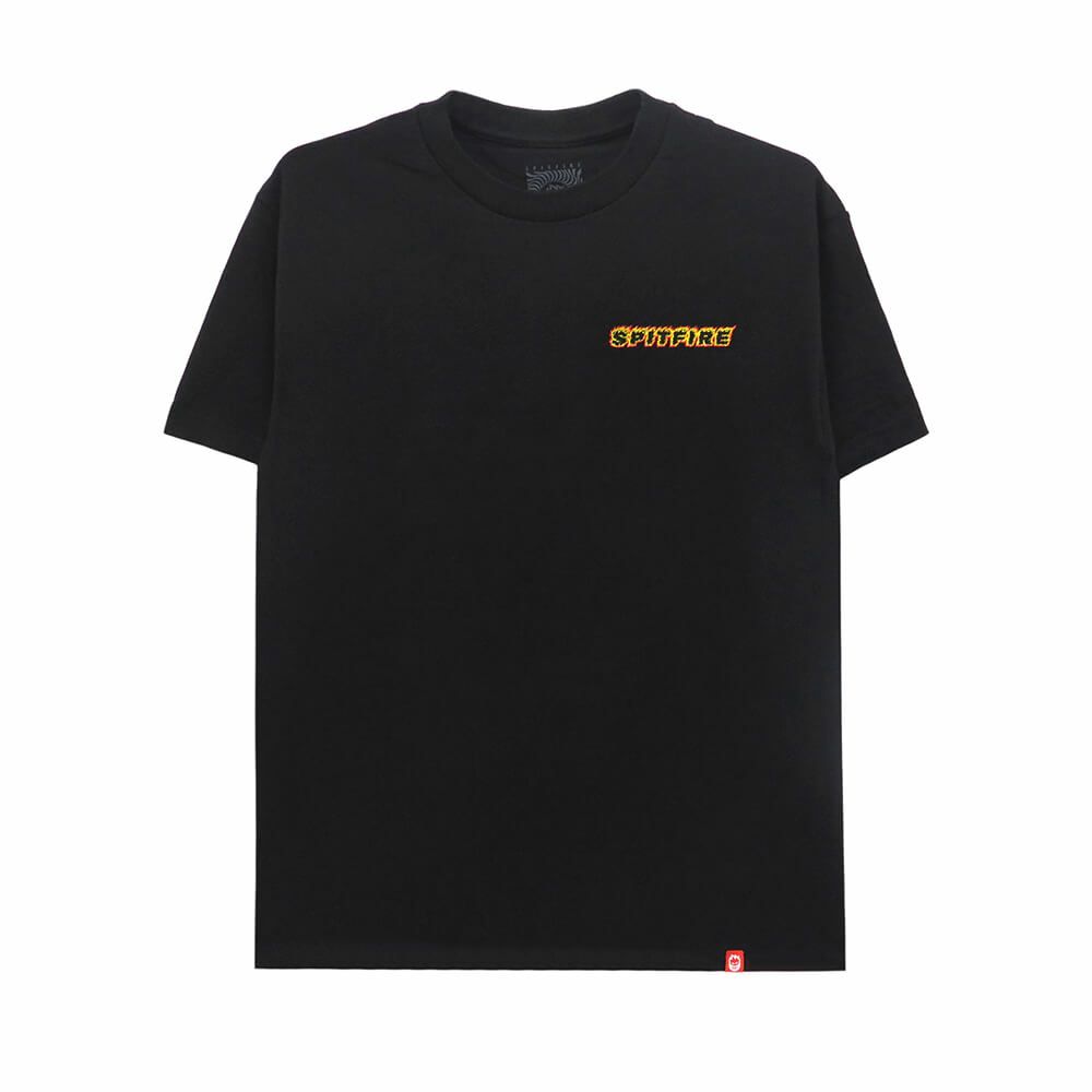 SPITFIRE T-SHIRT スピットファイヤー Tシャツ OG CLASSIC FLAME BLACK スケートボード スケボー 1