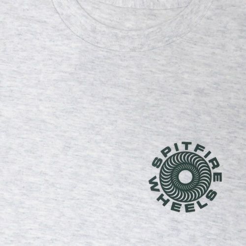 SPITFIRE T-SHIRT スピットファイヤー Tシャツ CLASSIC 87 SWIRL FILL ASH/GREEN スケートボード スケボー 2