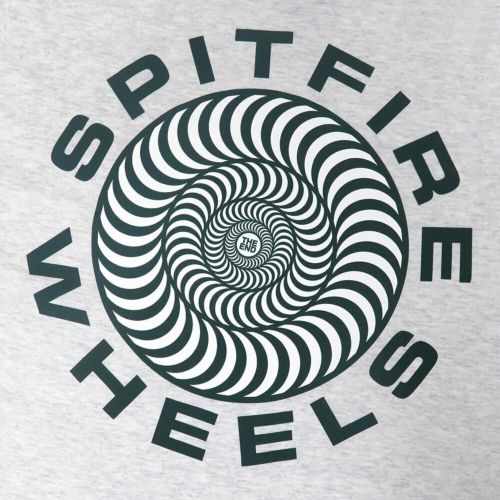 SPITFIRE T-SHIRT スピットファイヤー Tシャツ CLASSIC 87 SWIRL FILL ASH/GREEN スケートボード スケボー 3