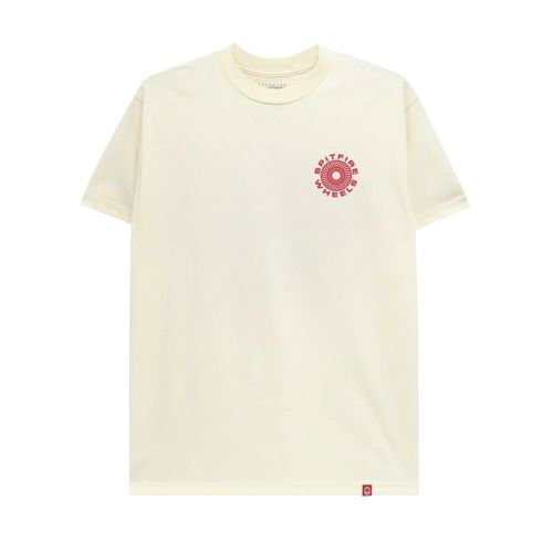 SPITFIRE T-SHIRT スピットファイヤー Tシャツ CLASSIC 87 SWIRL FILL CREAM/RED スケートボード スケボー 1