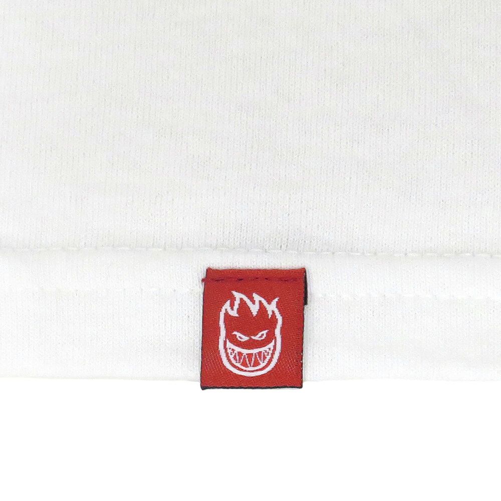 SPITFIRE T-SHIRT スピットファイヤー Tシャツ CLASSIC 87 SWIRL FILL WHITE/BLACK スケートボード スケボー 4