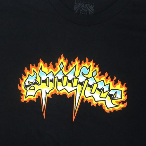 SPITFIRE LONG SLEEVE スピットファイヤー ロングスリーブTシャツ CHROME VENOM BLACK スケートボード スケボー 1