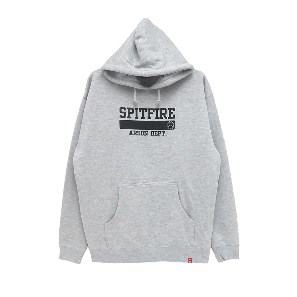 SPITFIRE HOOD スピットファイヤー パーカー ARSON DEPT GREY スケートボード スケボー 