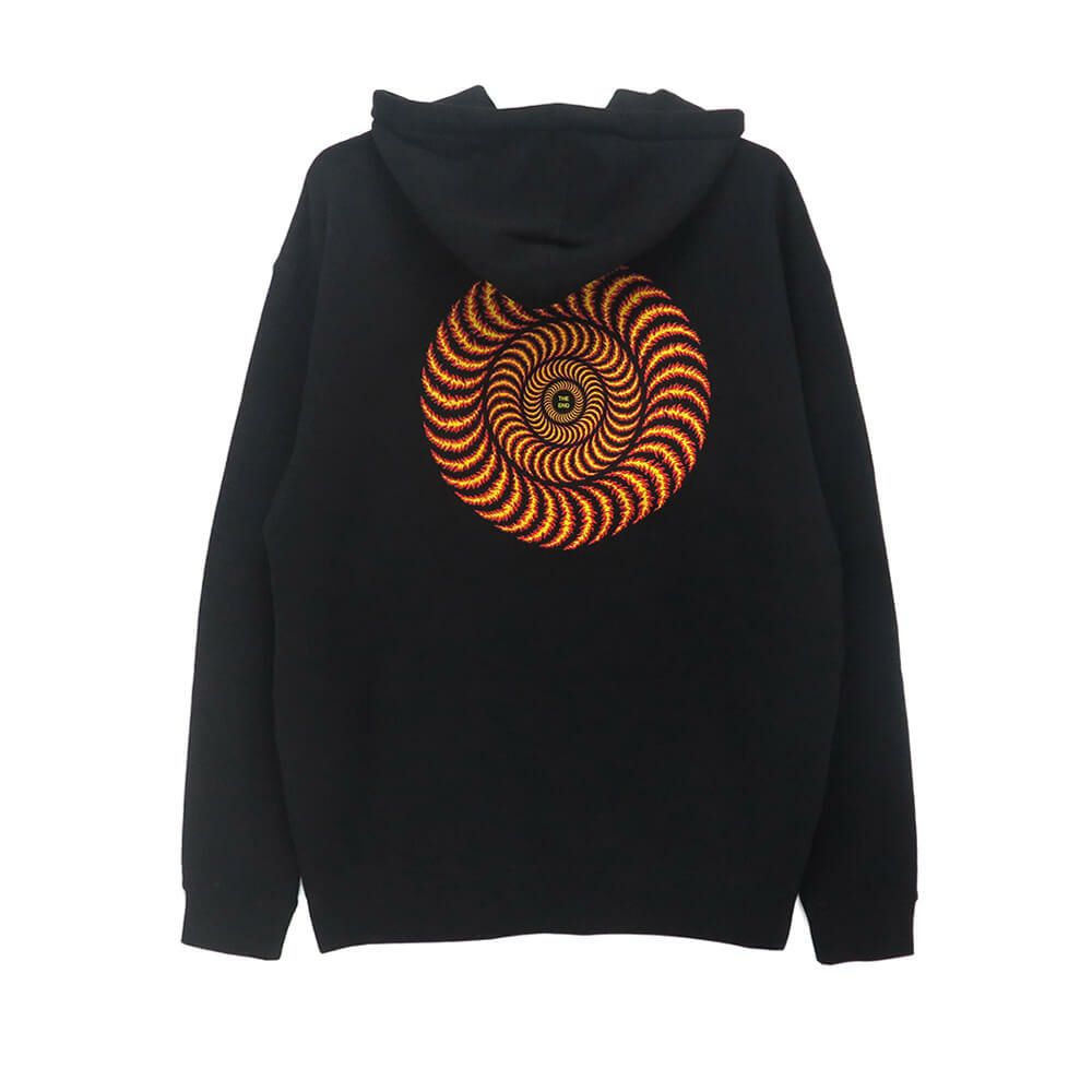 SPITFIRE HOOD スピットファイヤー パーカー OG CLASSIC FLAME BLACK スケートボード スケボー 