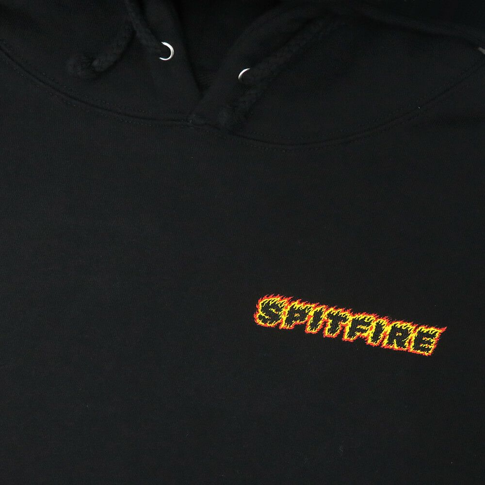 SPITFIRE HOOD スピットファイヤー パーカー OG CLASSIC FLAME BLACK スケートボード スケボー 2