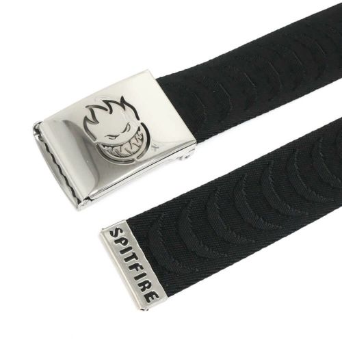 SPITFIRE BELT スピットファイヤー ベルト BIGHEAD CUTOUT JACQUARD BLACK スケートボード スケボー 4