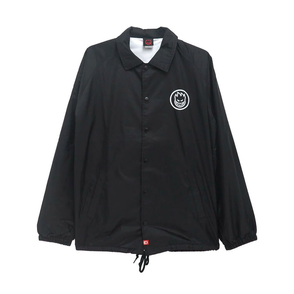 SPITFIRE JACKET スピットファイヤー ジャケット ARSON DEPT BIGHEAD WINDBREAKER BLACK/WHITE スケートボード スケボー 1