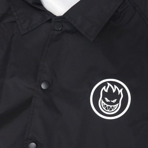SPITFIRE JACKET スピットファイヤー ジャケット ARSON DEPT BIGHEAD WINDBREAKER BLACK/WHITE スケートボード スケボー 2
