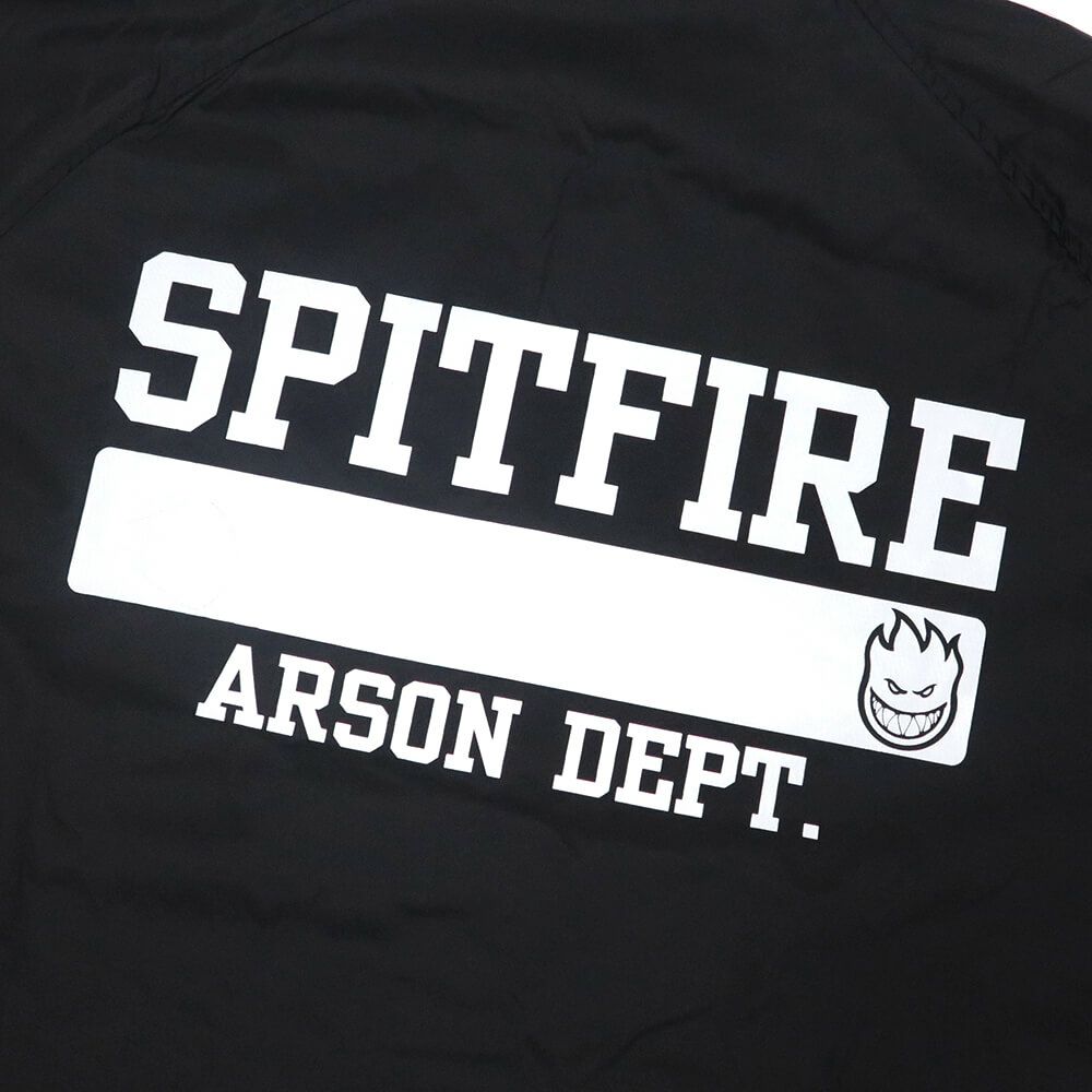SPITFIRE JACKET スピットファイヤー ジャケット ARSON DEPT BIGHEAD WINDBREAKER BLACK/WHITE スケートボード スケボー 6