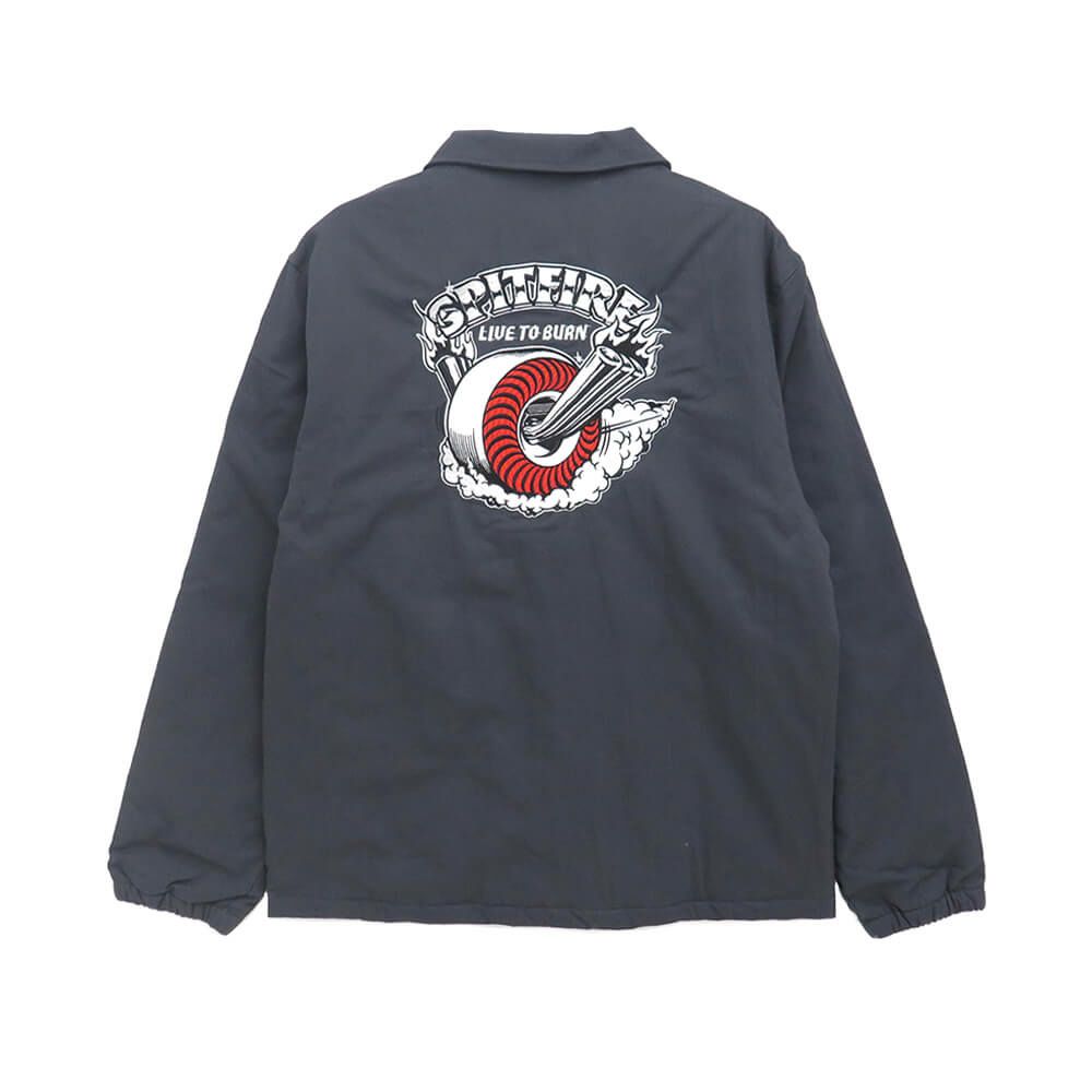 SPITFIRE JACKET スピットファイヤー ジャケット BURNOUT CHARCOAL スケートボード スケボー 