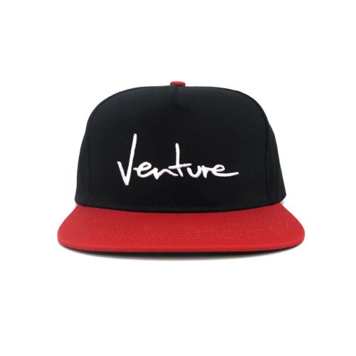 VENTURE CAP ベンチャー キャップ BASIC '92 SNAPBACK BLACK/RED スケートボード スケボー 1