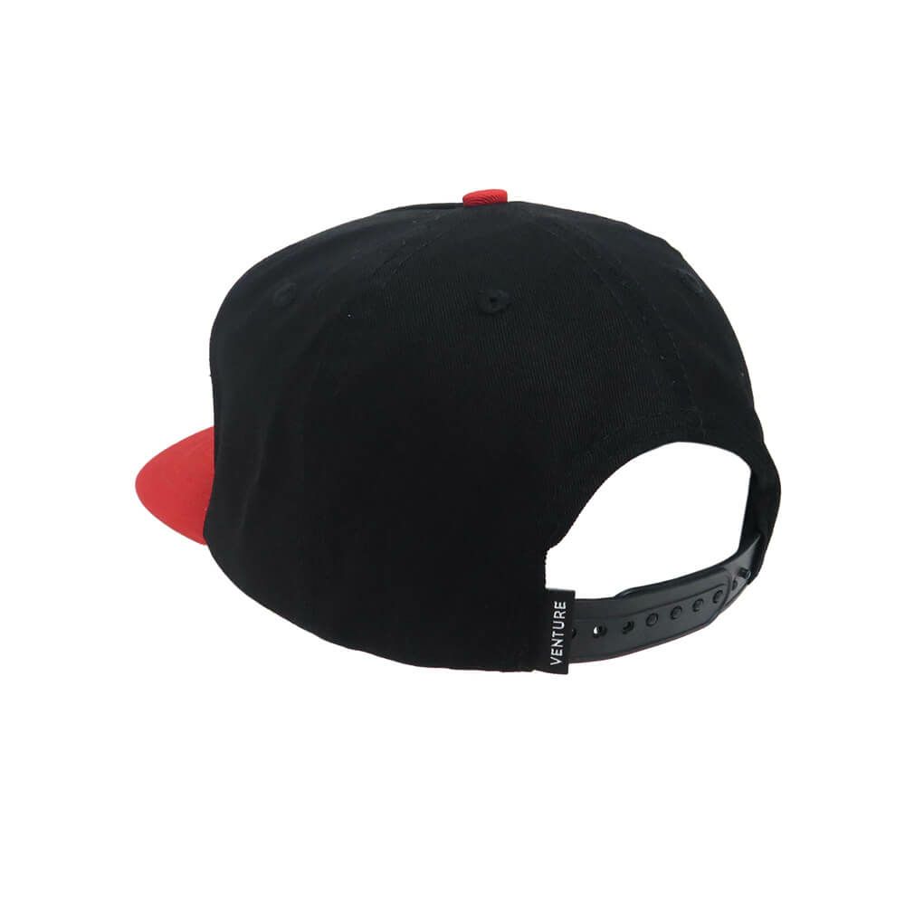 VENTURE CAP ベンチャー キャップ BASIC '92 SNAPBACK BLACK/RED スケートボード スケボー 2