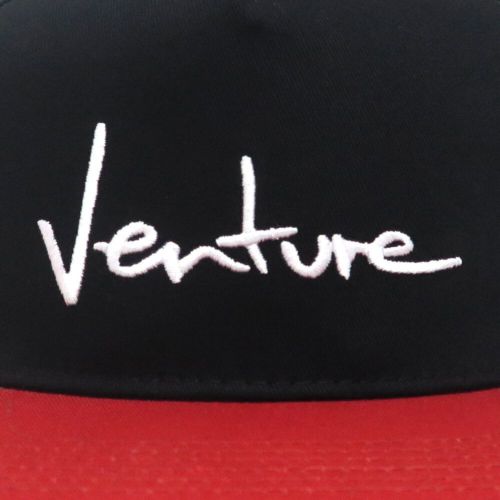 VENTURE CAP ベンチャー キャップ BASIC '92 SNAPBACK BLACK/RED スケートボード スケボー 4