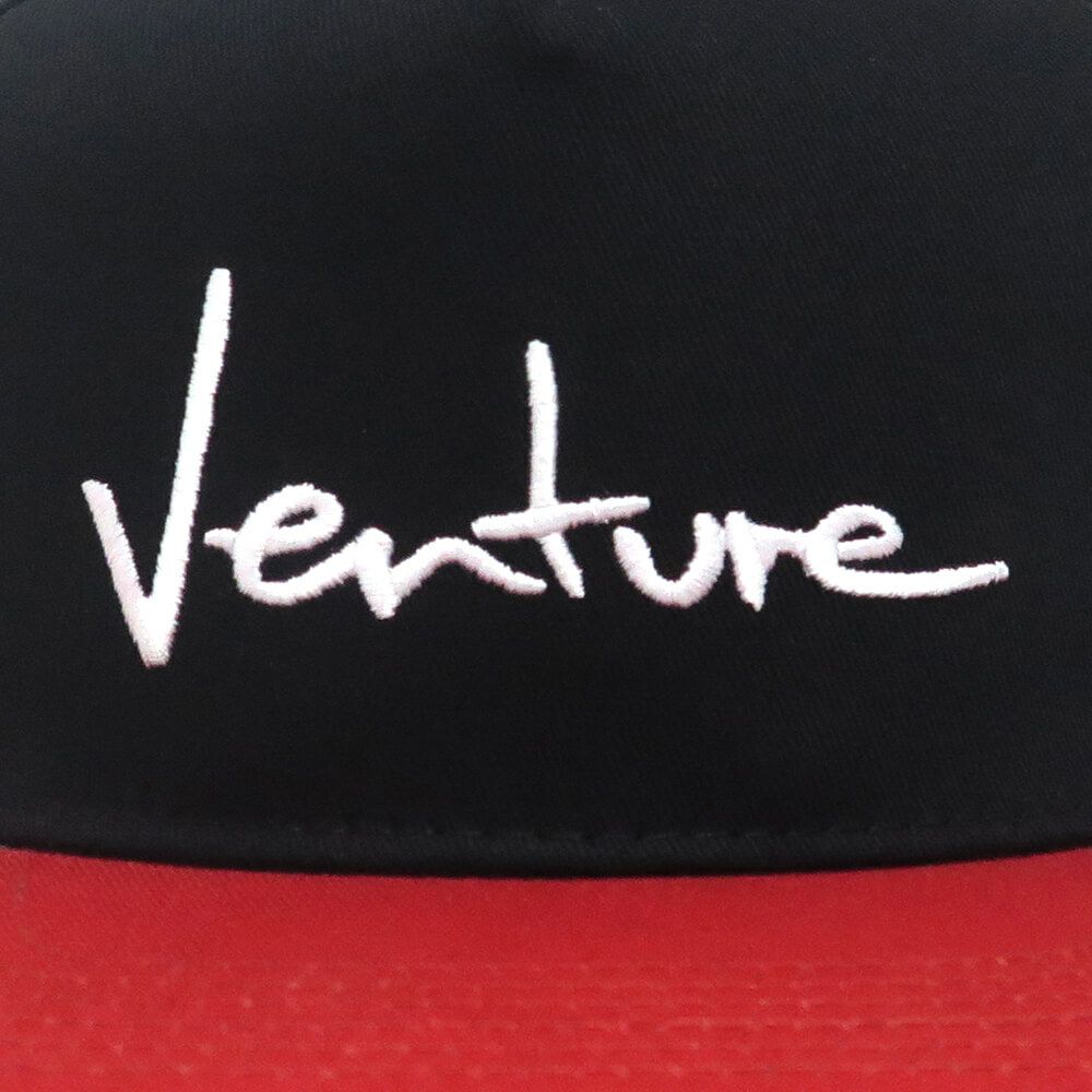 VENTURE CAP ベンチャー キャップ BASIC '92 SNAPBACK BLACK/RED スケートボード スケボー 4