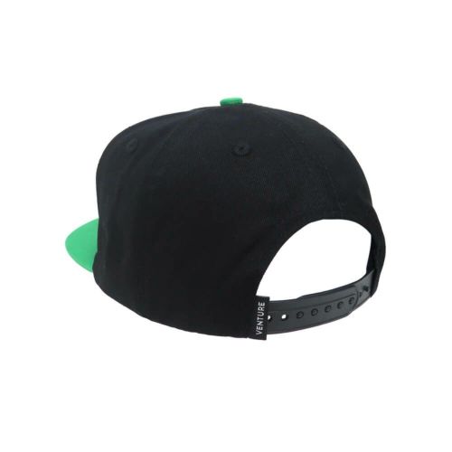VENTURE CAP ベンチャー キャップ BASIC '92 SNAPBACK BLACK/GREEN スケートボード スケボー 2