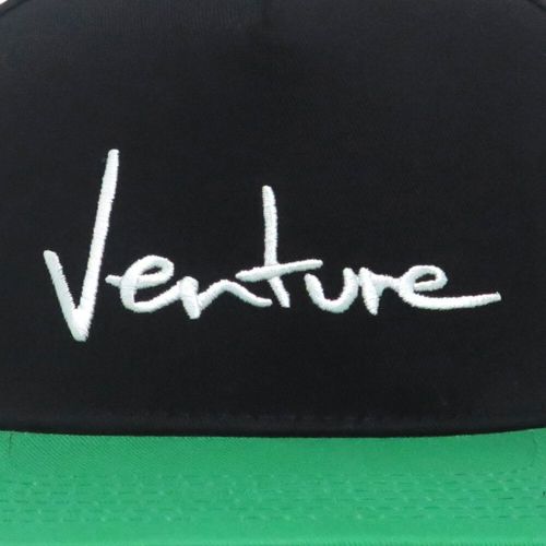 VENTURE CAP ベンチャー キャップ BASIC '92 SNAPBACK BLACK/GREEN スケートボード スケボー 4