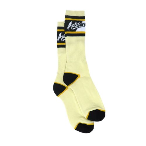 ANTIHERO SOCKS アンチヒーロー ソックス 靴下 SCRATCH CREAM/YELLOW/BLACK スケートボード スケボー 3