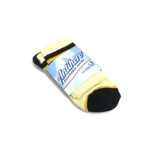 ANTIHERO SOCKS アンチヒーロー ソックス 靴下 SCRATCH CREAM/YELLOW/BLACK スケートボード スケボー 5