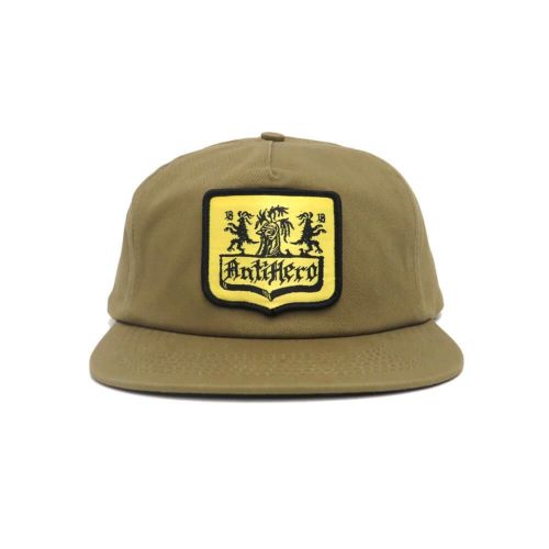ANTIHERO CAP アンチヒーロー キャップ COAT OF ARMS SNAPBACK TAN スケートボード スケボー 1