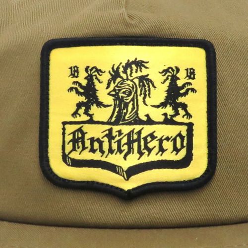 ANTIHERO CAP アンチヒーロー キャップ COAT OF ARMS SNAPBACK TAN スケートボード スケボー 4