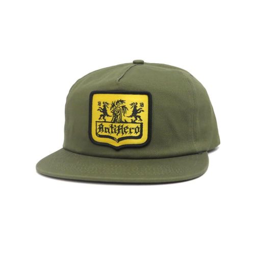  ANTIHERO CAP アンチヒーロー キャップ COAT OF ARMS SNAPBACK OLIVE スケートボード スケボー 