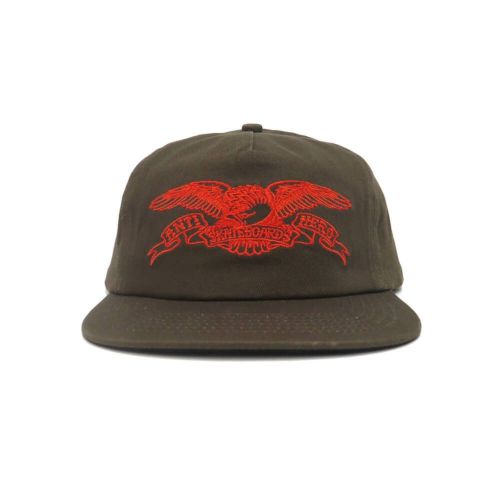 ANTIHERO CAP アンチヒーロー キャップ BASIC EAGLE SNAPBACK BROWN/ORANGE スケートボード スケボー 1