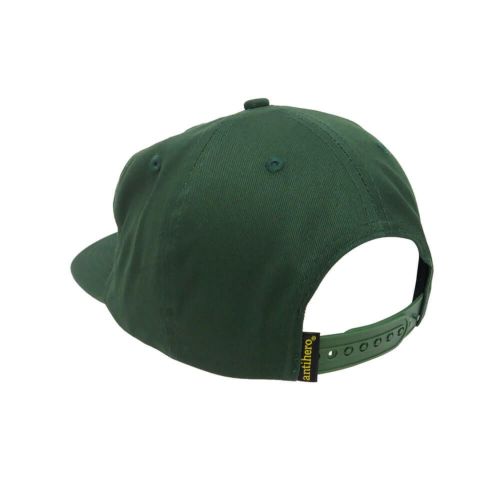 ANTIHERO CAP アンチヒーロー キャップ BASIC EAGLE SNAPBACK DARK GREEN/YELLOW スケートボード スケボー 2