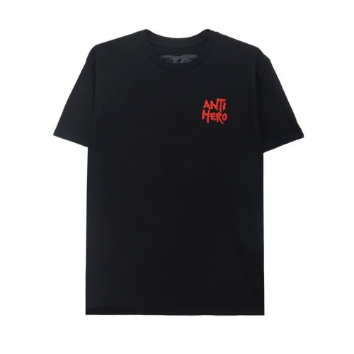 ANTIHERO T-SHIRT アンチヒーロー Tシャツ REPOSSESSED BLACK スケートボード スケボー 1