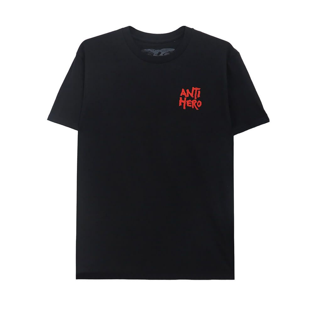 ANTIHERO T-SHIRT アンチヒーロー Tシャツ REPOSSESSED BLACK スケートボード スケボー 1