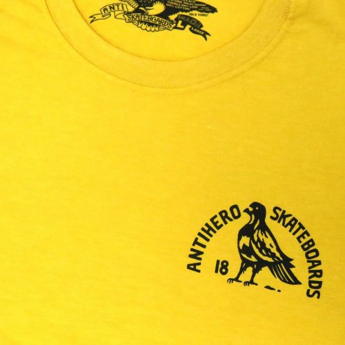 ANTIHERO T-SHIRT アンチヒーロー Tシャツ ROCK DOVE MUSTARD スケートボード スケボー 2