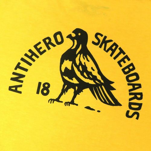 ANTIHERO T-SHIRT アンチヒーロー Tシャツ ROCK DOVE MUSTARD スケートボード スケボー 3