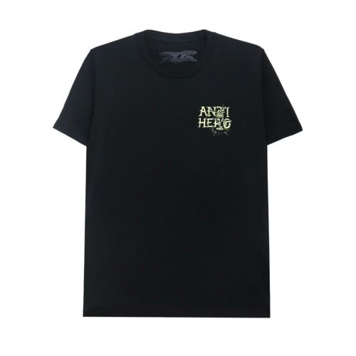ANTIHERO T-SHIRT アンチヒーロー Tシャツ ABSENTES BLACK スケートボード スケボー 1