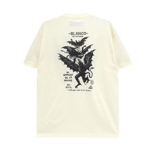 ANTIHERO T-SHIRT アンチヒーロー Tシャツ CARNALES BLANCO CREAM スケートボード スケボー 