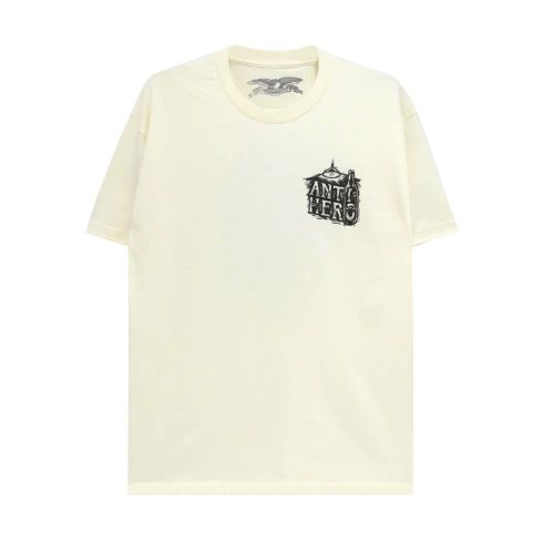 ANTIHERO T-SHIRT アンチヒーロー Tシャツ CARNALES BLANCO CREAM スケートボード スケボー 1