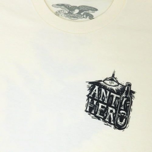 ANTIHERO T-SHIRT アンチヒーロー Tシャツ CARNALES BLANCO CREAM スケートボード スケボー 2