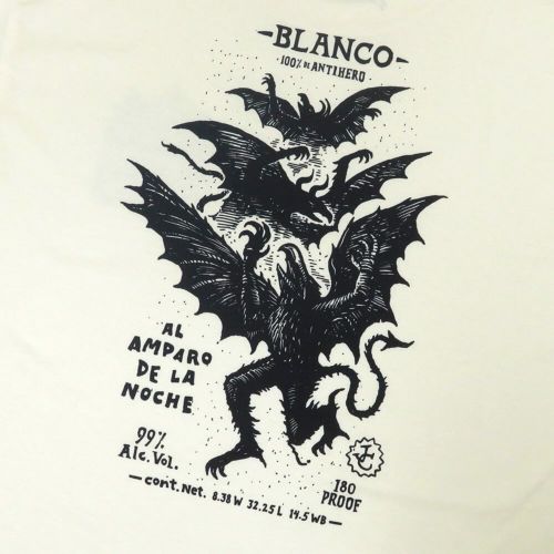 ANTIHERO T-SHIRT アンチヒーロー Tシャツ CARNALES BLANCO CREAM スケートボード スケボー 3