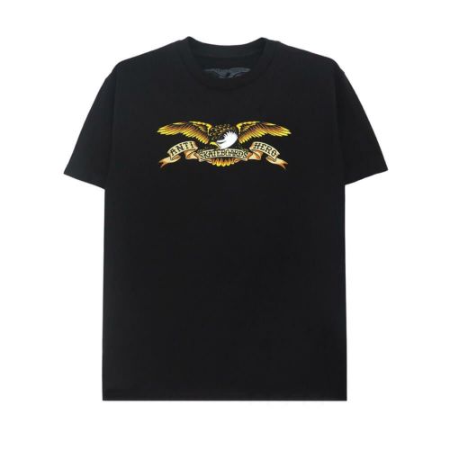 ANTIHERO T-SHIRT アンチヒーロー Tシャツ EAGLE BLACK/BLACK スケートボード スケボー 