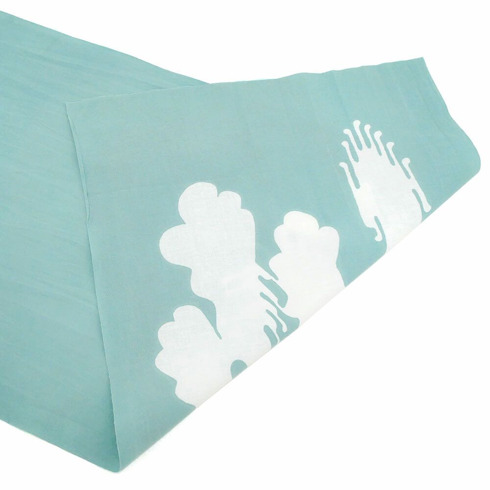 KAWA TENUGUI 川 手ぬぐい 青緑 スケートボード スケボー　3